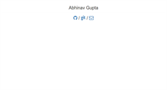 Desktop Screenshot of abhinavg.net